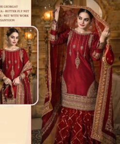 Pakistani Suits Heavy Georgette with Heavy Embroidery Work 01