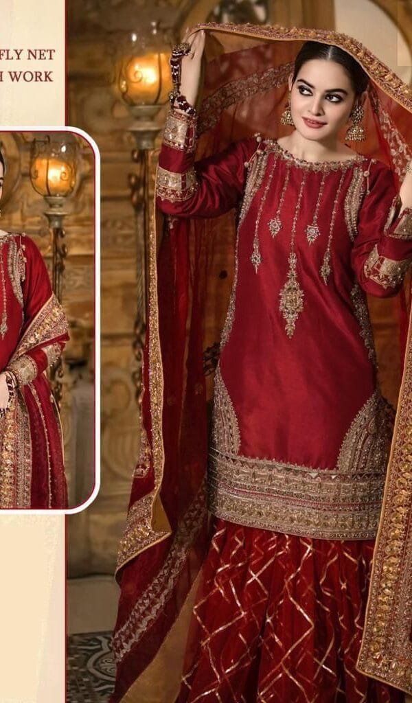 Pakistani Suits Heavy Georgette with Heavy Embroidery Work 01
