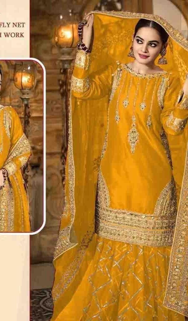 Pakistani Suits Heavy Georgette with Heavy Embroidery Work 02