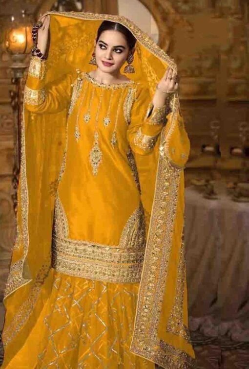 Pakistani Suits Heavy Georgette with Heavy Embroidery Work 02