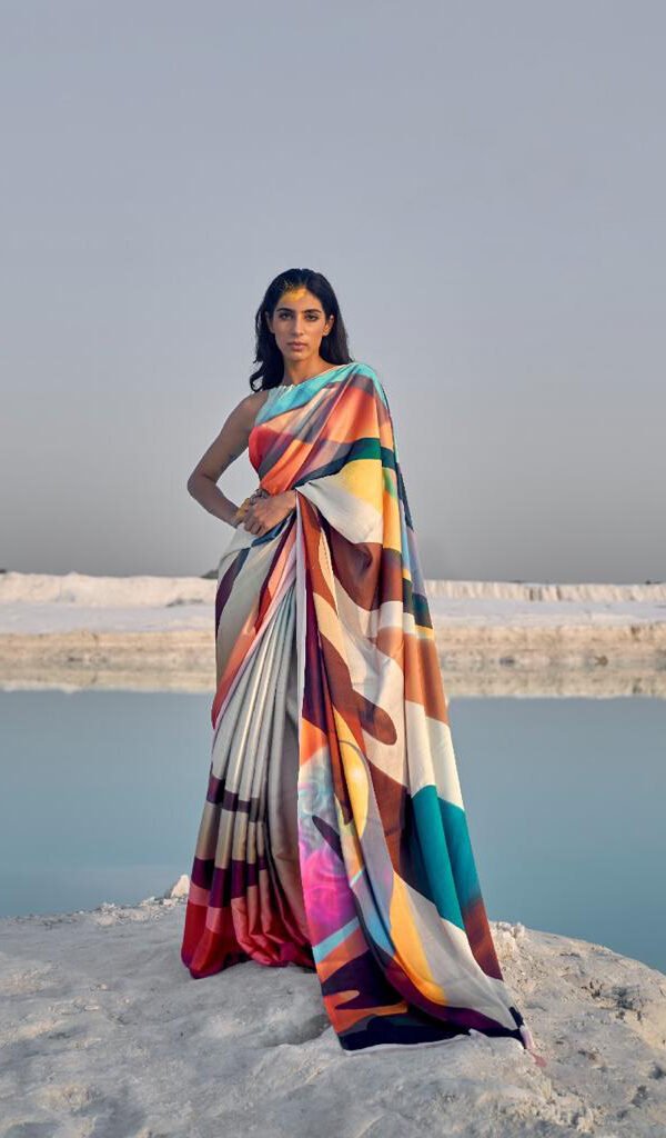 New Designer Digital Print Saree 03