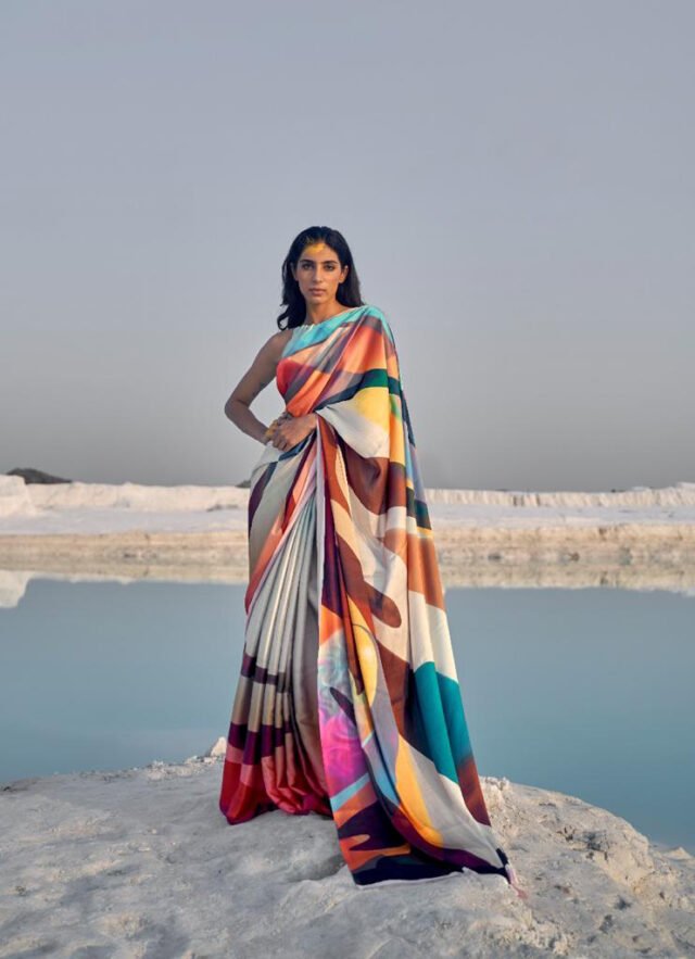 New Designer Digital Print Saree 03