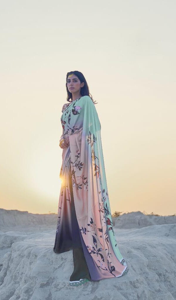 New Designer Digital Print Saree 08