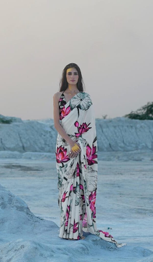 New Designer Digital Print Saree 09