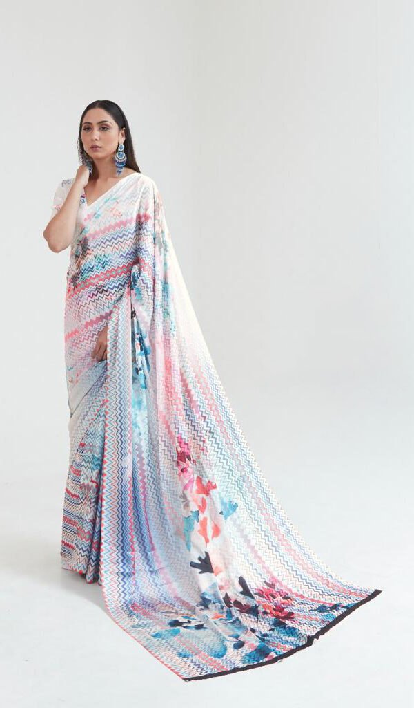 New Designer Digital Print Saree 11
