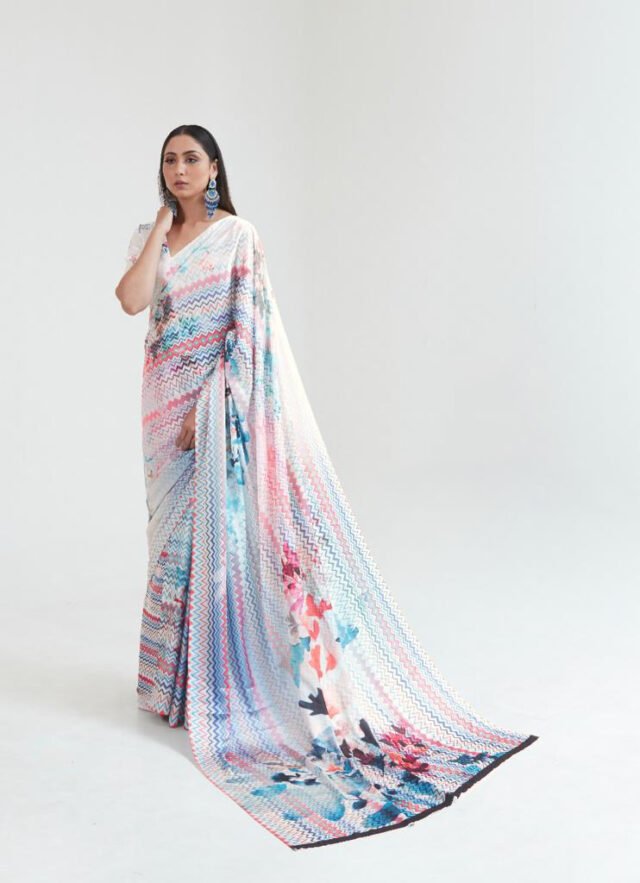 New Designer Digital Print Saree 11