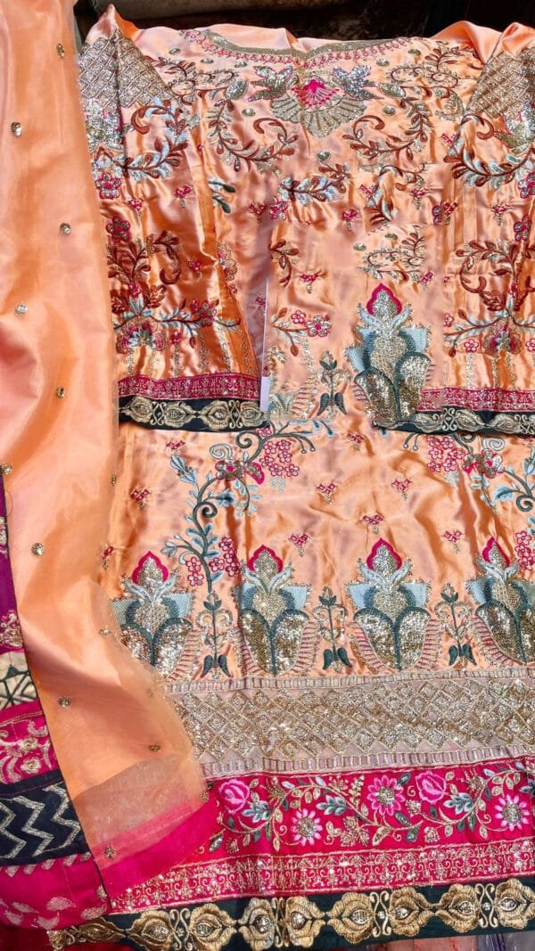 Stitched Plazzo Pakistani Suits with Embroidery 01