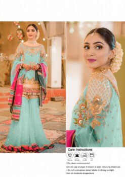 Stitched Plazzo Pakistani Suits with Embroidery 03