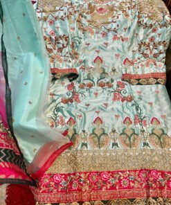 Stitched Plazzo Pakistani Suits with Embroidery 03