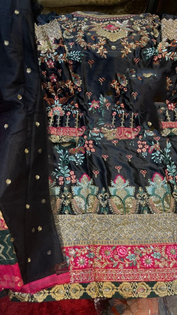 Stitched Plazzo Pakistani Suits with Embroidery 04