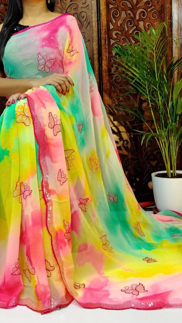 New Designer Collection Cut Work Sarees 04