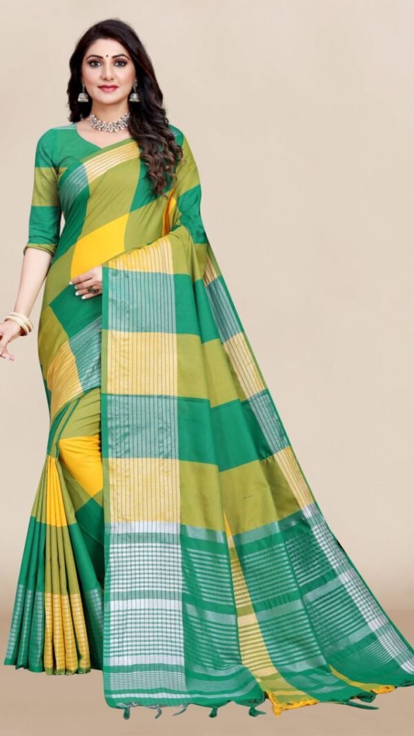 New Design Cotton Daily Wear Saree 05 🥻 Saree Fabric - Cotton 🛍blouse – Cotton Rate: 550/- Only Free Shipping All Over India