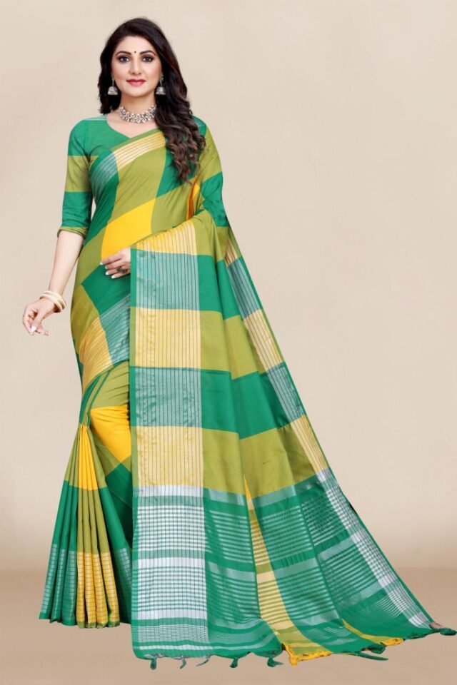 New Design Cotton Daily Wear Saree 05 🥻 Saree Fabric - Cotton 🛍blouse – Cotton Rate: 550/- Only Free Shipping All Over India
