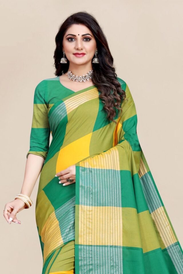 New Design Cotton Daily Wear Saree 05 🥻 Saree Fabric - Cotton 🛍blouse – Cotton Rate: 550/- Only Free Shipping All Over India