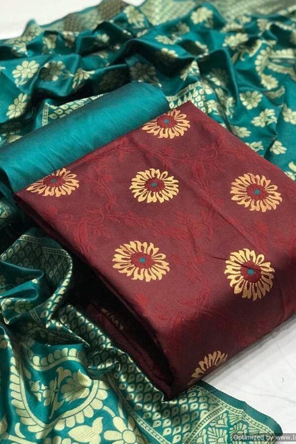 Banarasi Silk with Jacquard Dupatta Suits 05
