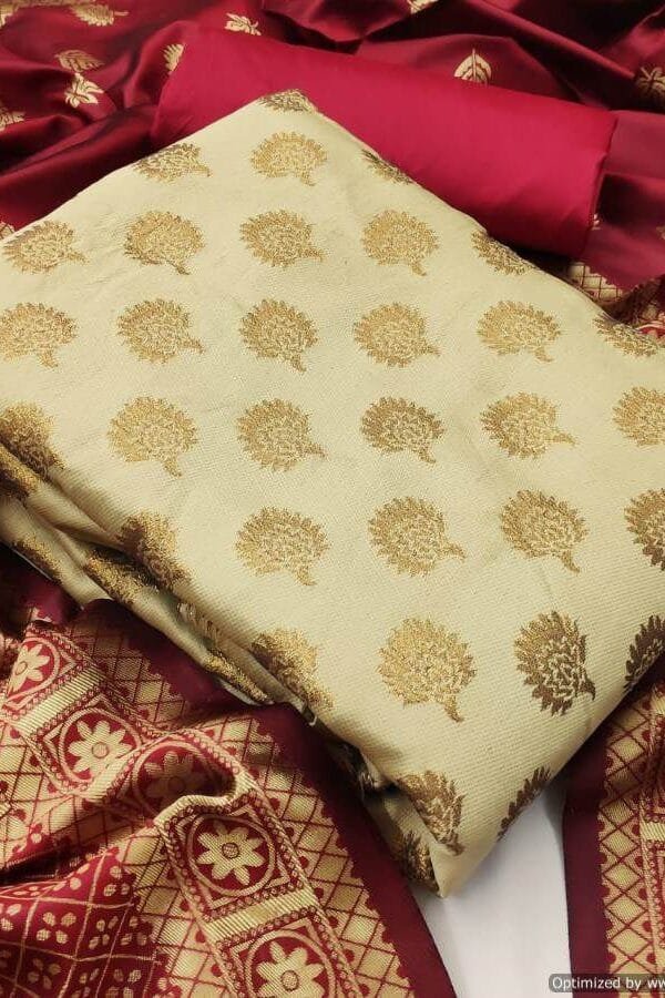 Banarasi Silk with Jacquard Dupatta Suits 02
