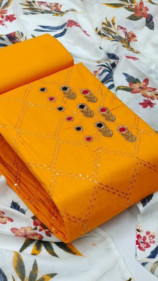 Exclusive Pure Cotton Embroidery Suits 01
