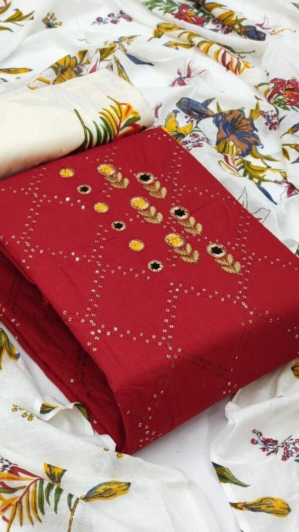 Exclusive Pure Cotton Embroidery Suits 02