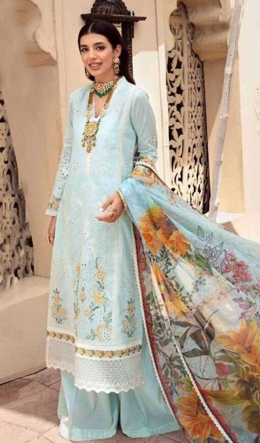 New Pakistani Lawn Cotton Heavy Embroidered Suits 03
