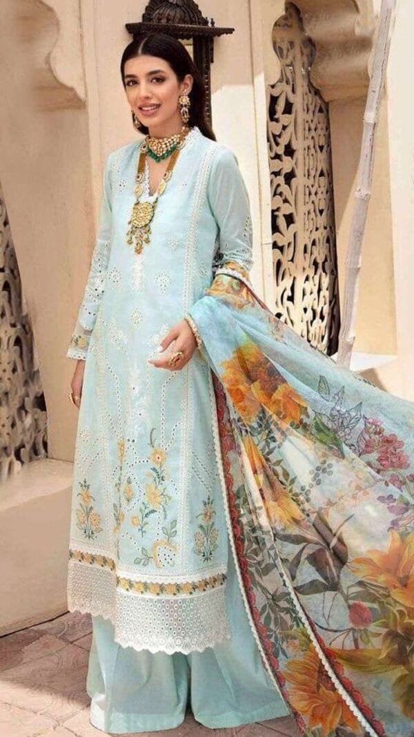 New Pakistani Lawn Cotton Heavy Embroidered Suits 03