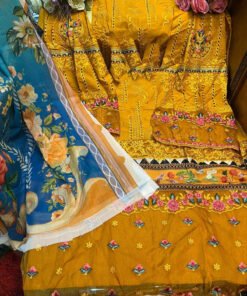 New Pakistani Lawn Cotton Heavy Embroidered Suits 04