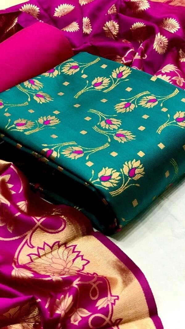 Banarasi Silk with Jacquard Dupatta Suits 19