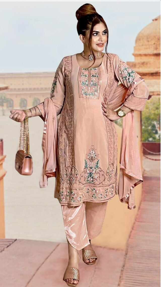 Georgette Embroidered Pakistani Suits with Khatli Handwork 02