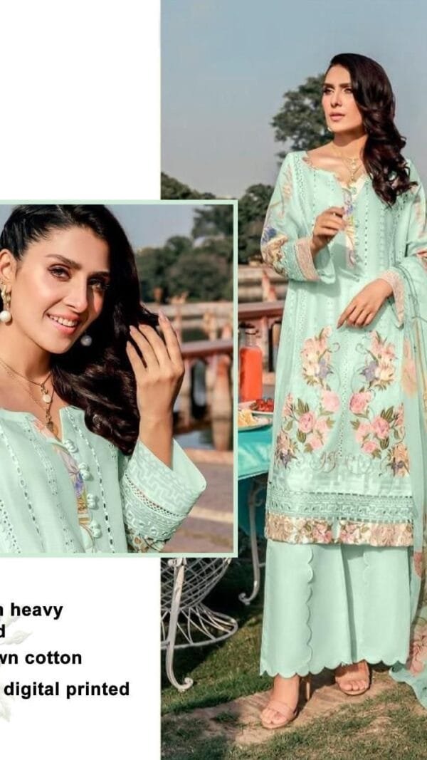 Pakistani Lawn Cotton Heavy Embroidered Suits 03
