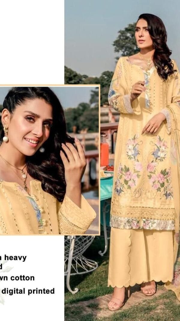 Pakistani Lawn Cotton Heavy Embroidered Suits 04