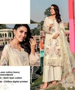 Pakistani Lawn Cotton Heavy Embroidered Suits 05