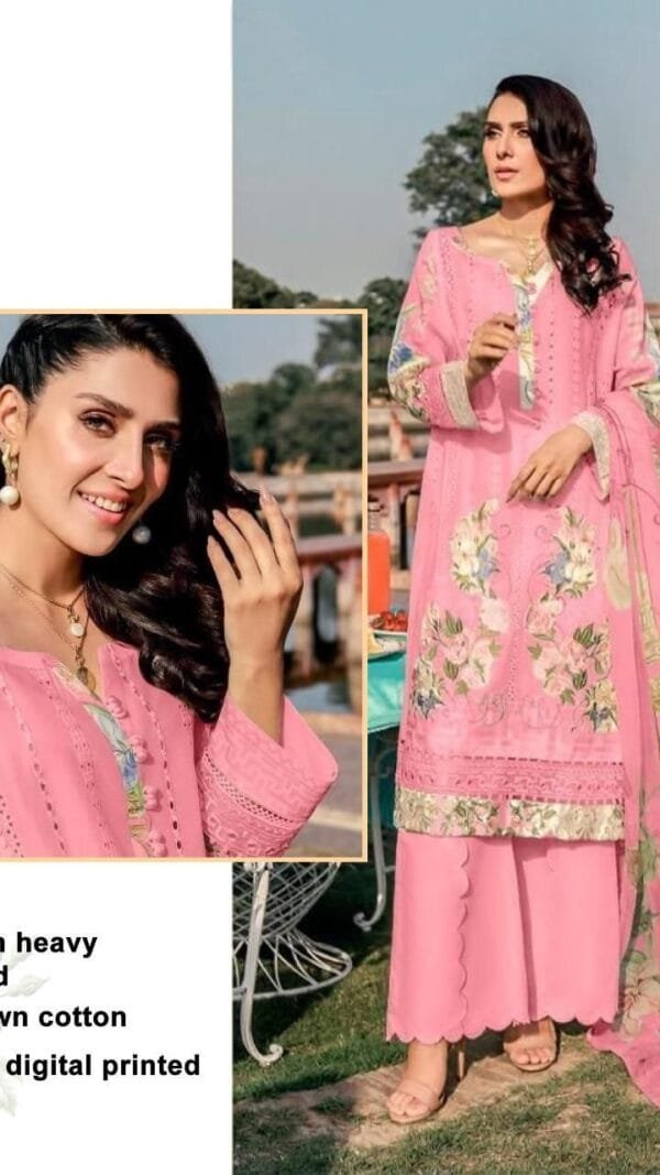 Pakistani Lawn Cotton Heavy Embroidered Suits 01