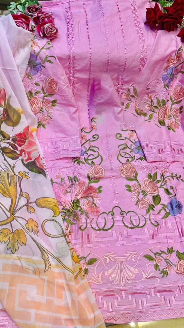 Pakistani Lawn Cotton Heavy Embroidered Suits 01