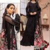 Black Hit Design Embroidery and Sequence Work Suits