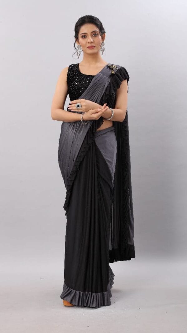 Soft Lycra Fabric Ready to Wear Saree 02