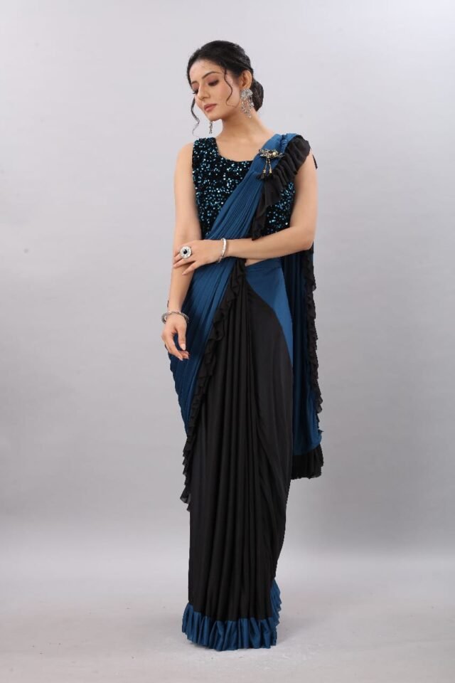 Soft Lycra Fabric Ready to Wear Saree 05