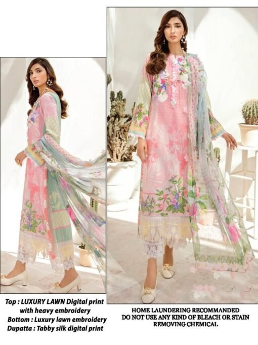Luxury Lawn Digital Print Pakistani Suits 02
