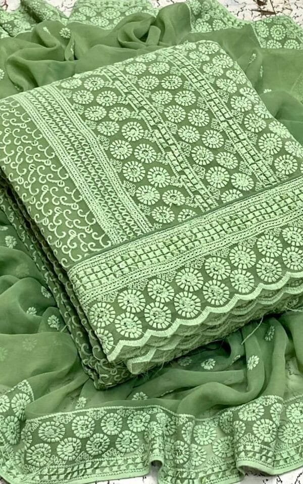 New Georgette Chiffli Work Suits 02