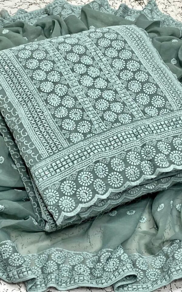 New Georgette Chiffli Work Suits 04