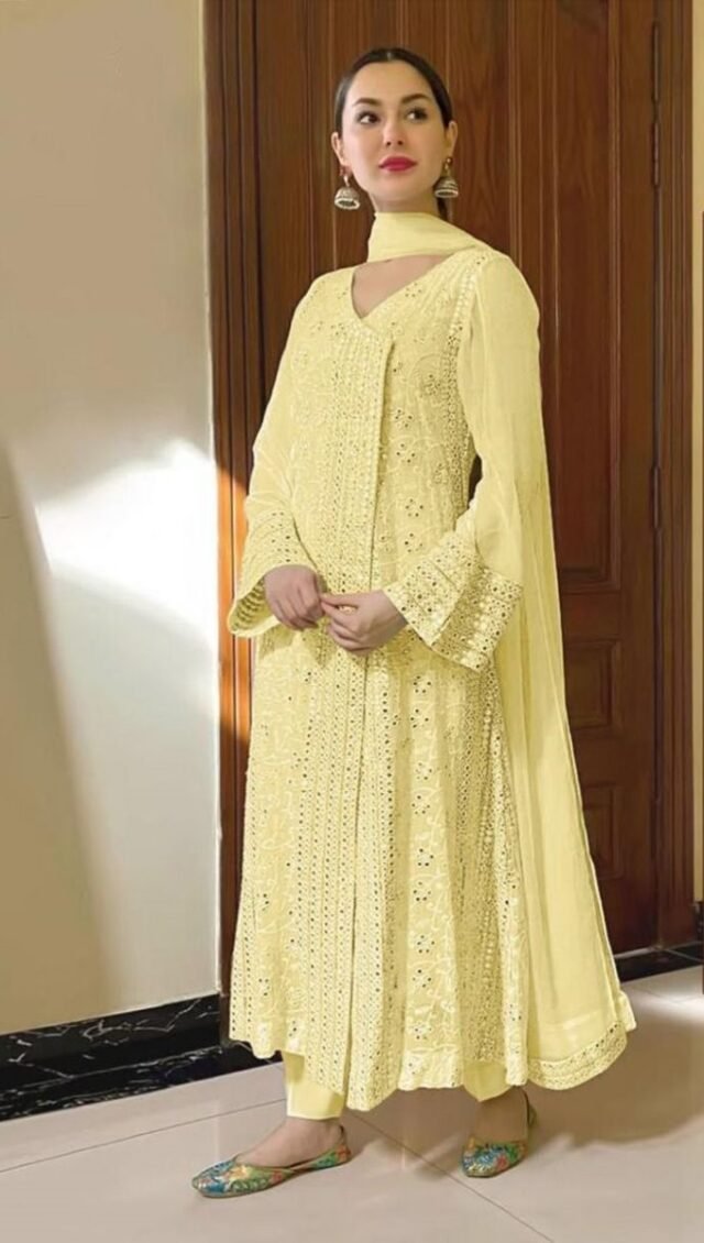 Georgette Embroidery Pearl Indian Pakistani Suits Online 03