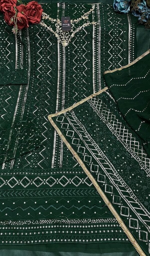 Heavy Georgette Pakistani Salwar Designs 02