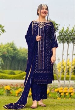 Heavy Georgette Pakistani Salwar Designs 03