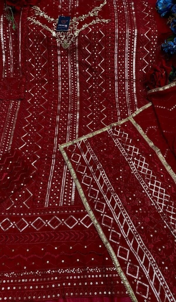 Heavy Georgette Pakistani Salwar Designs 04