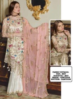 Designer Pakistani Suits Online Butterfly Net With Embroidery 01
