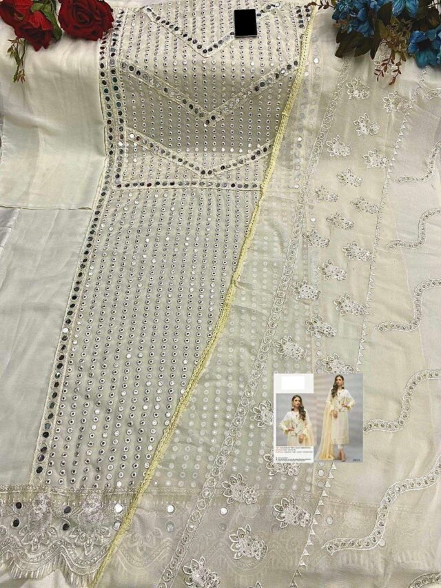 Embroidery Mirror Work Pakistani Suits Sale Online