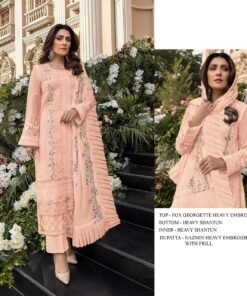 Fox Georgette Pakistani Suits Under 1500 S 50-E