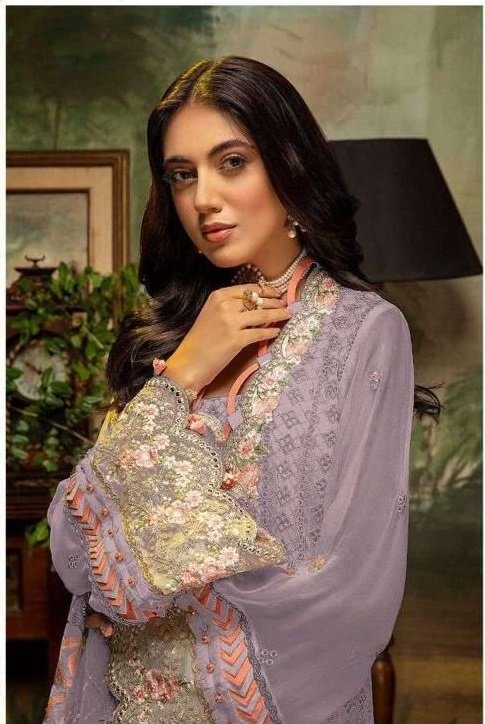 Fox Georgette With Embroidery Dn 23022 Pakistani Suits Wholesalers