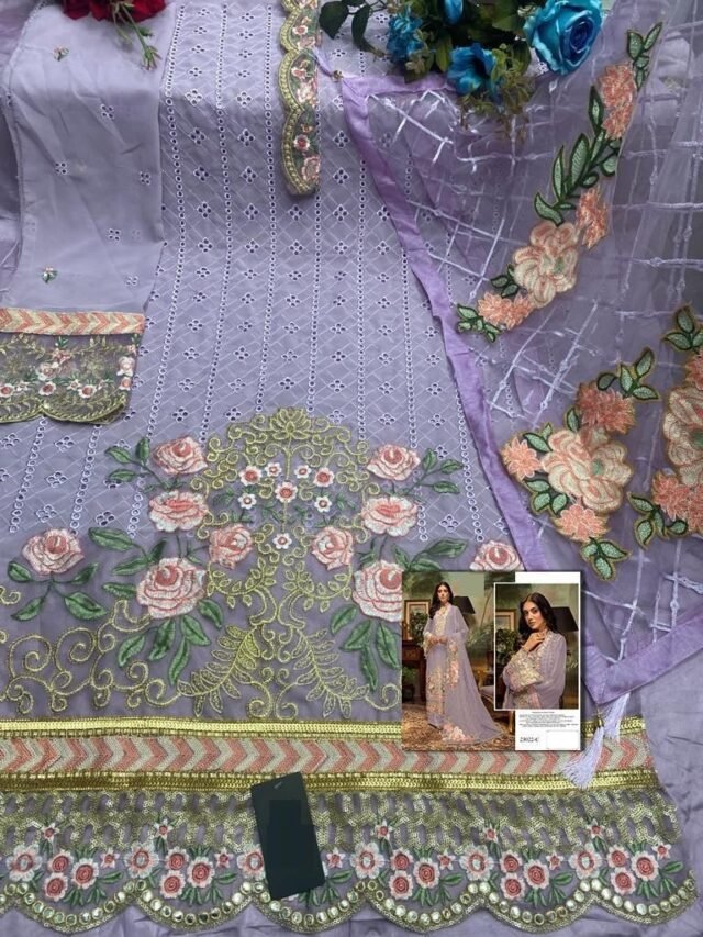 Fox Georgette With Embroidery Dn 23022 Pakistani Suits Wholesalers