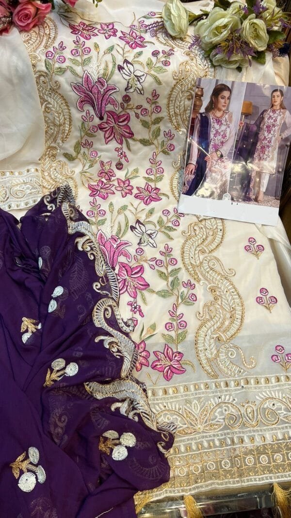 Georgette Embroidered Dn 10009 Pakistani Suits