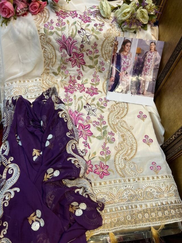 Georgette Embroidered Dn 10009 Pakistani Suits