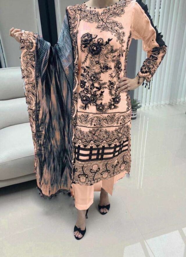Georgette Pakistani Suits Wholesalers In Surat 20014-D